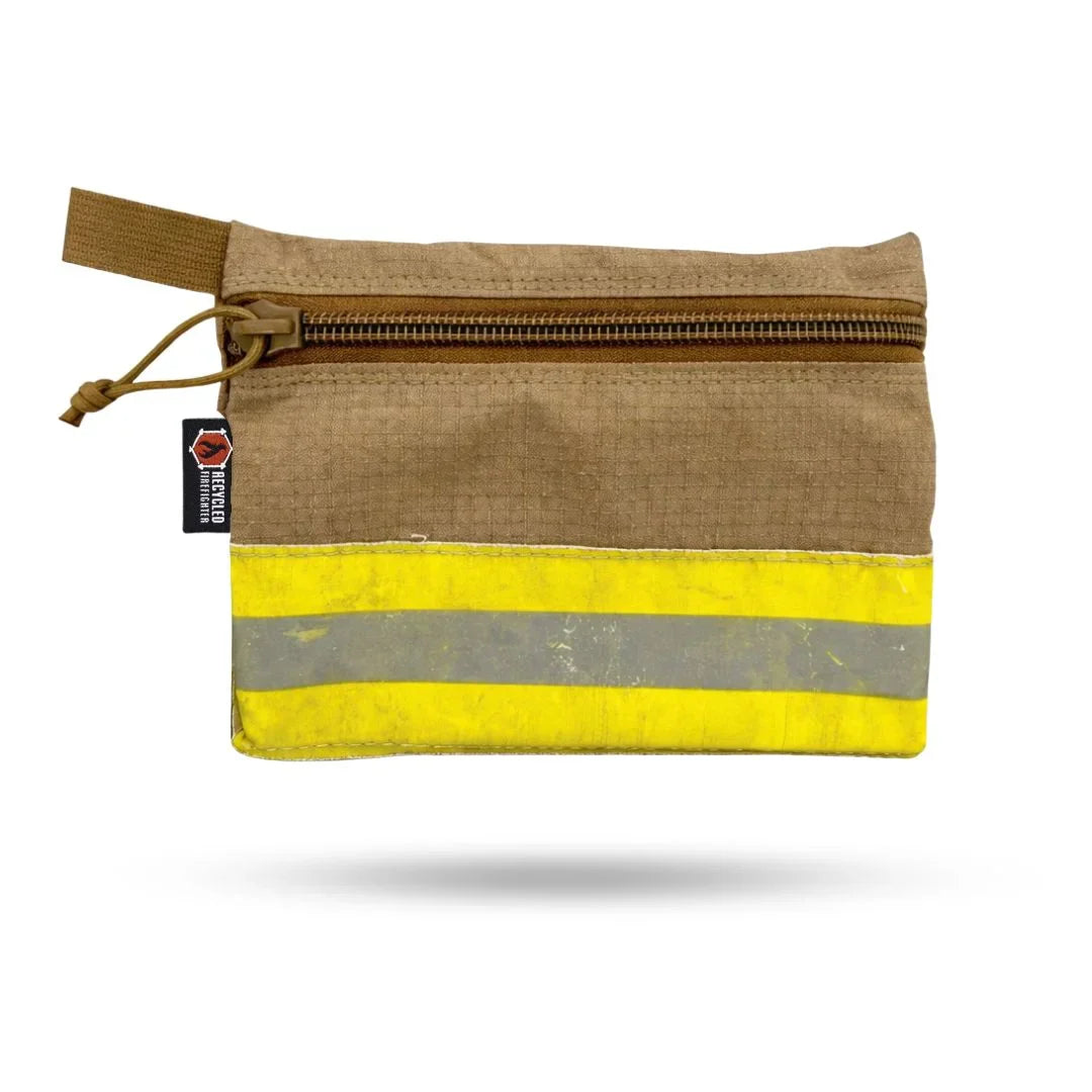 Recycled Firefighter Truckie Zippered Gear Pouch - Large