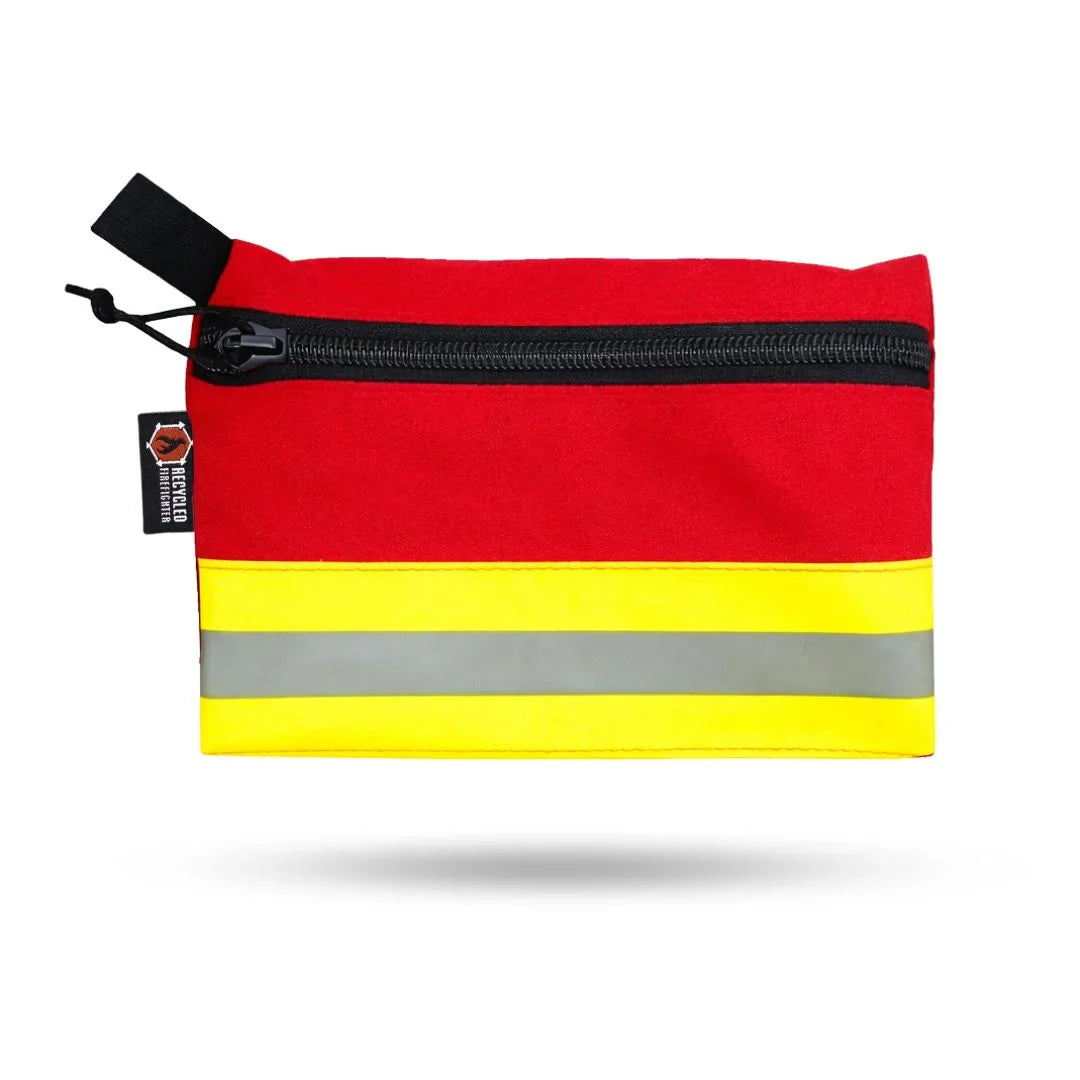 Recycled Firefighter Truckie Zippered Gear Pouch - Large