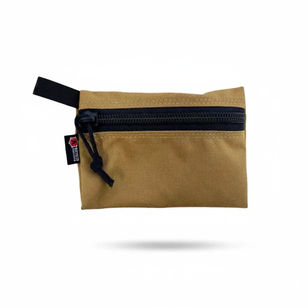 Recycled Firefighter Truckie Zippered Gear Pouch - Small