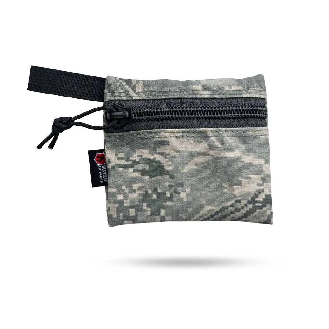 Recycled Firefighter Truckie Zippered Gear Pouch - Small