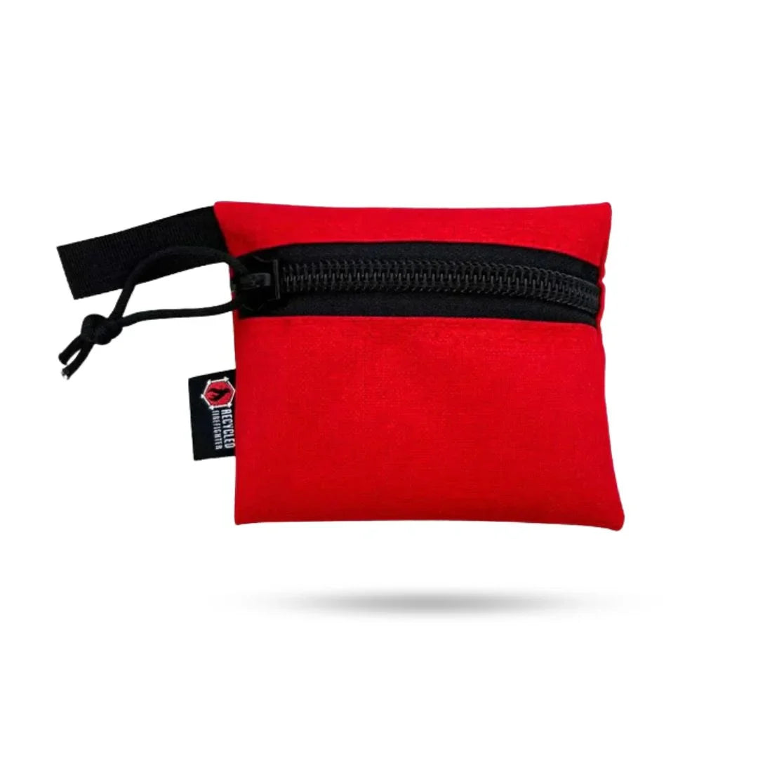 Recycled Firefighter Truckie Zippered Gear Pouch - Small