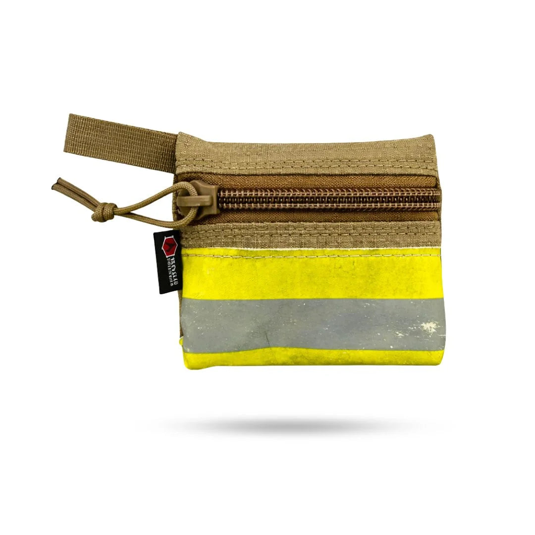 Recycled Firefighter Truckie Zippered Gear Pouch - Small