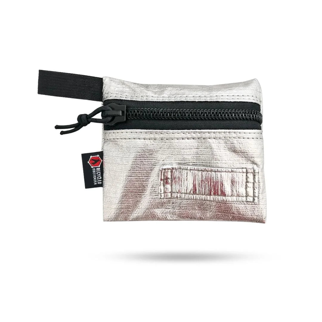 Recycled Firefighter Truckie Zippered Gear Pouch - Small