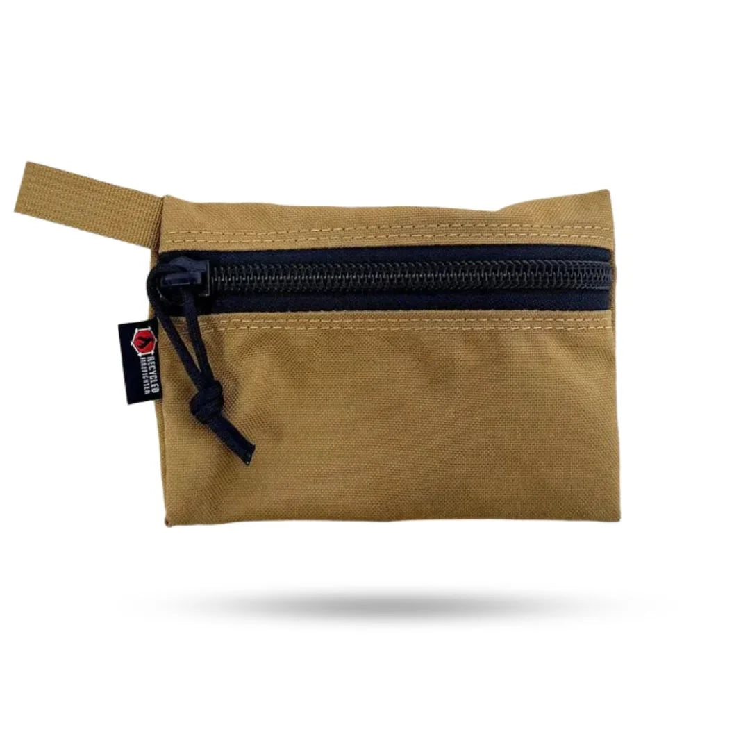 Recycled Firefighter Truckie Zippered Gear Pouch - Medium