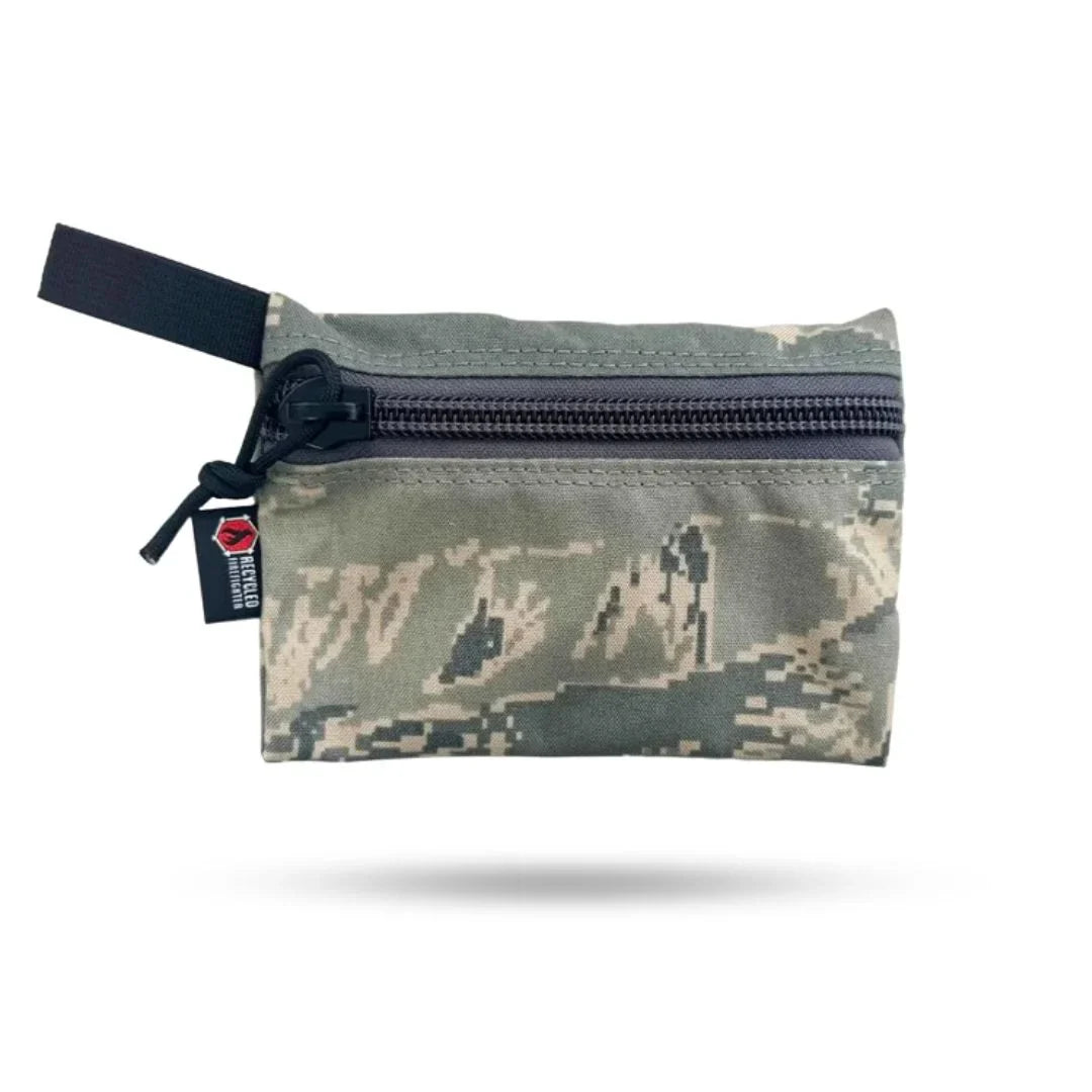 Recycled Firefighter Truckie Zippered Gear Pouch - Medium