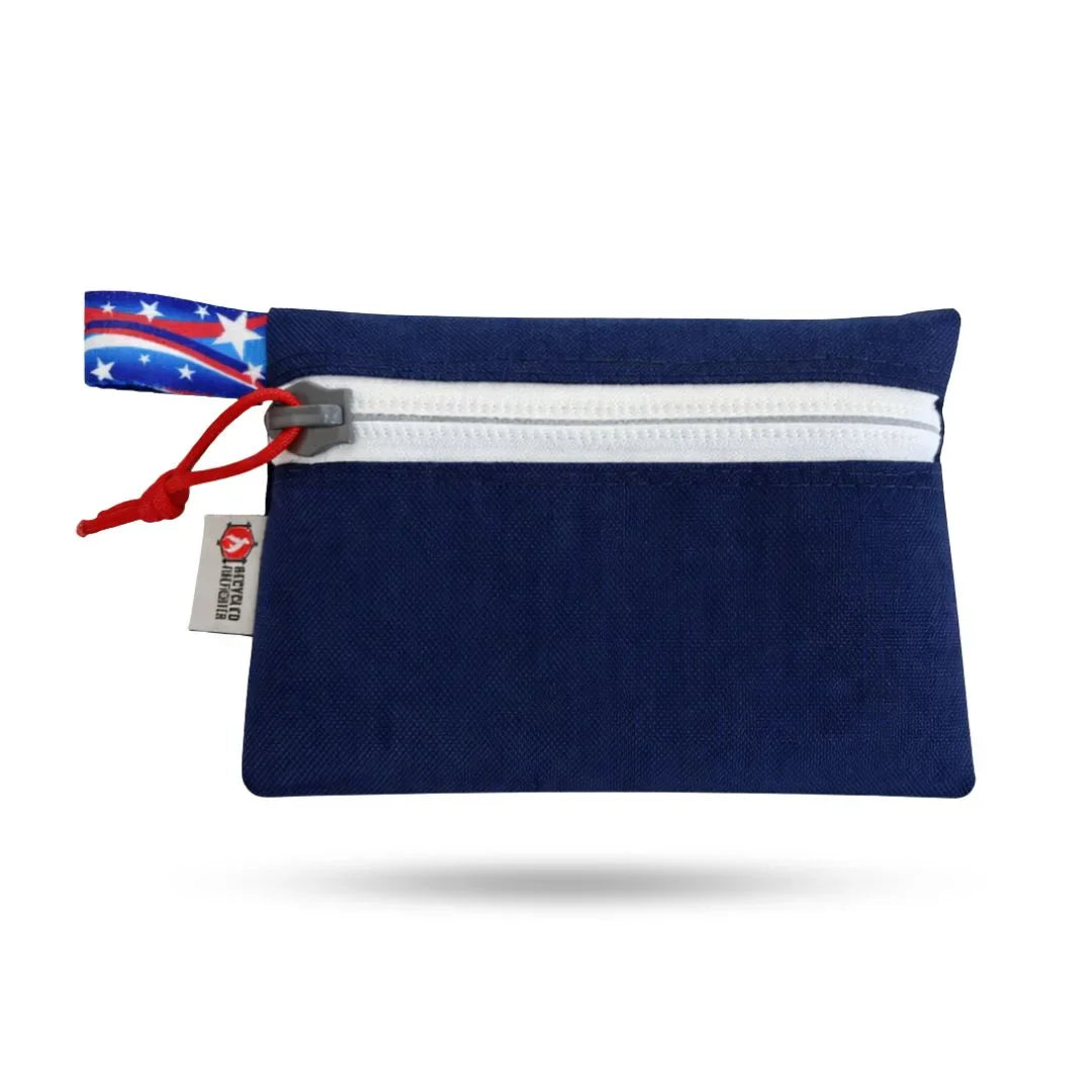 Recycled Firefighter Truckie Zippered Gear Pouch - Medium