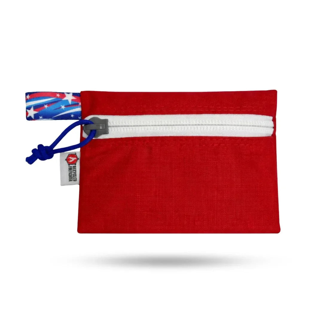 Recycled Firefighter Truckie Zippered Gear Pouch - Medium