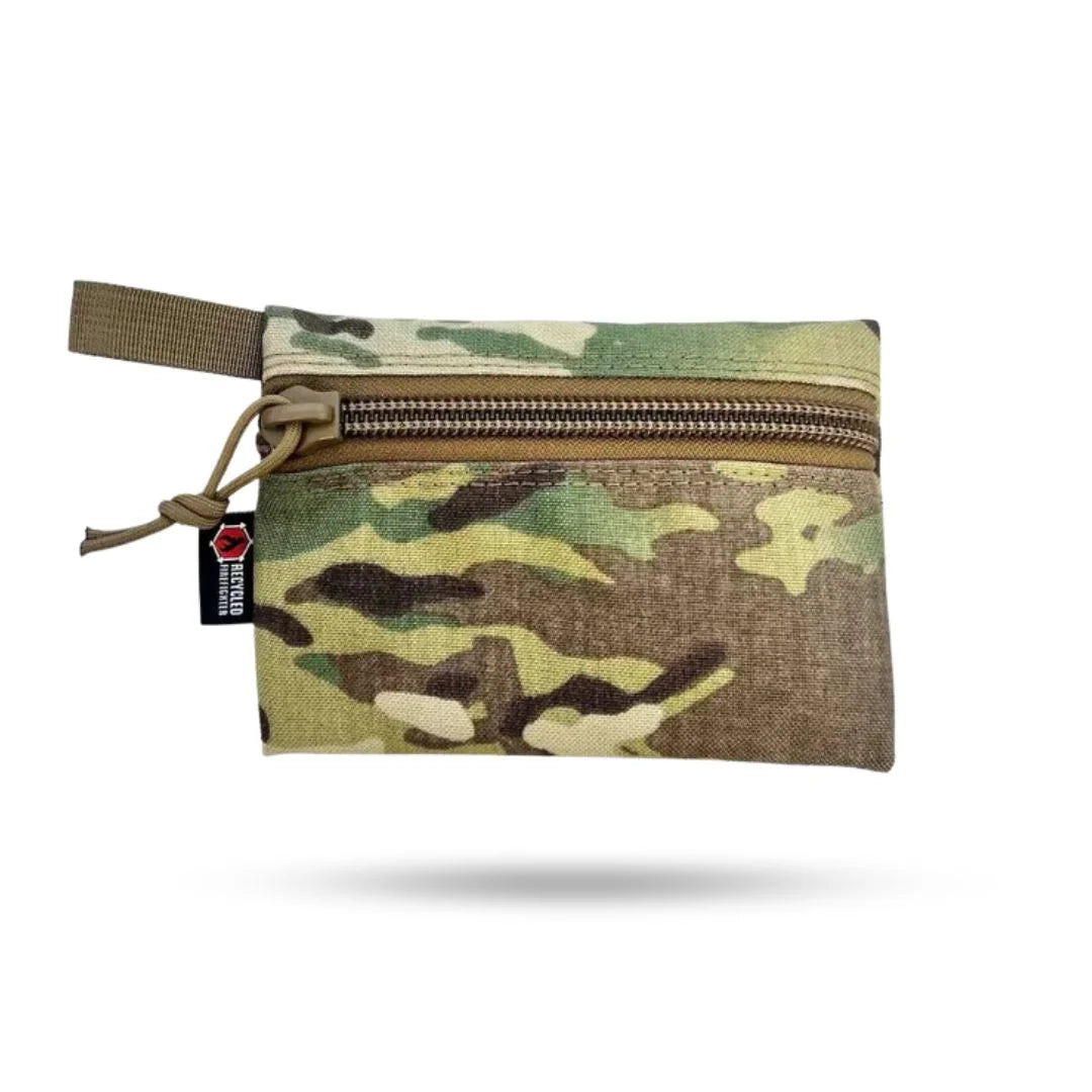 Recycled Firefighter Truckie Zippered Gear Pouch - Medium