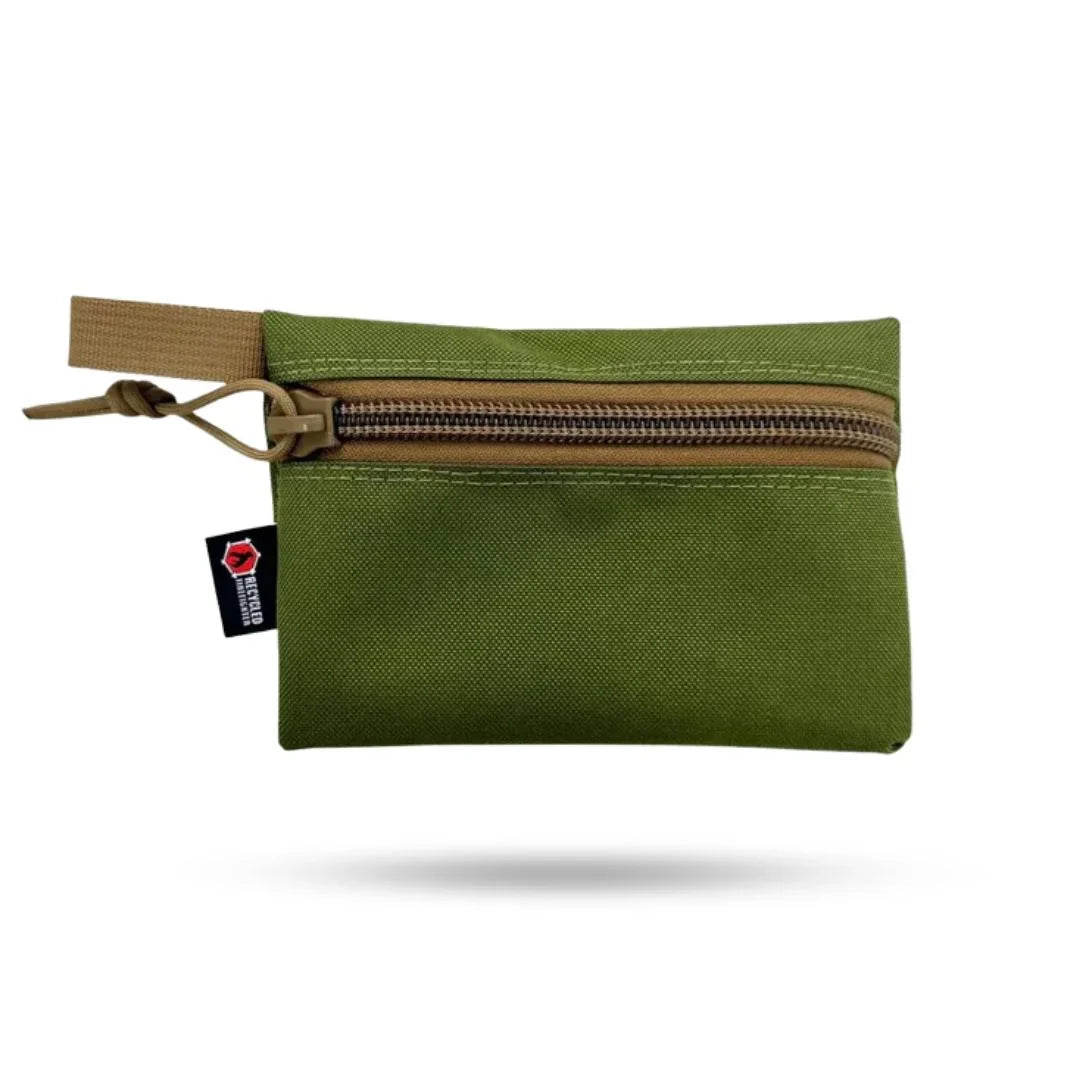Recycled Firefighter Truckie Zippered Gear Pouch - Medium