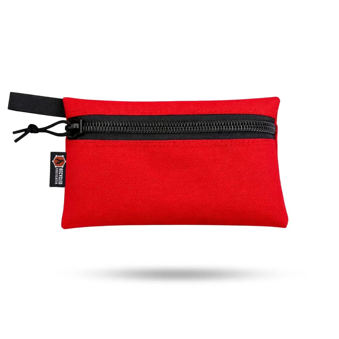Recycled Firefighter Truckie Zippered Gear Pouch - Medium