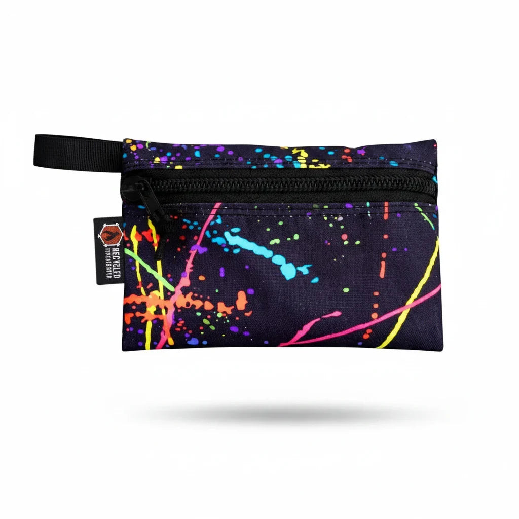 Recycled Firefighter Truckie Zippered Gear Pouch - Medium