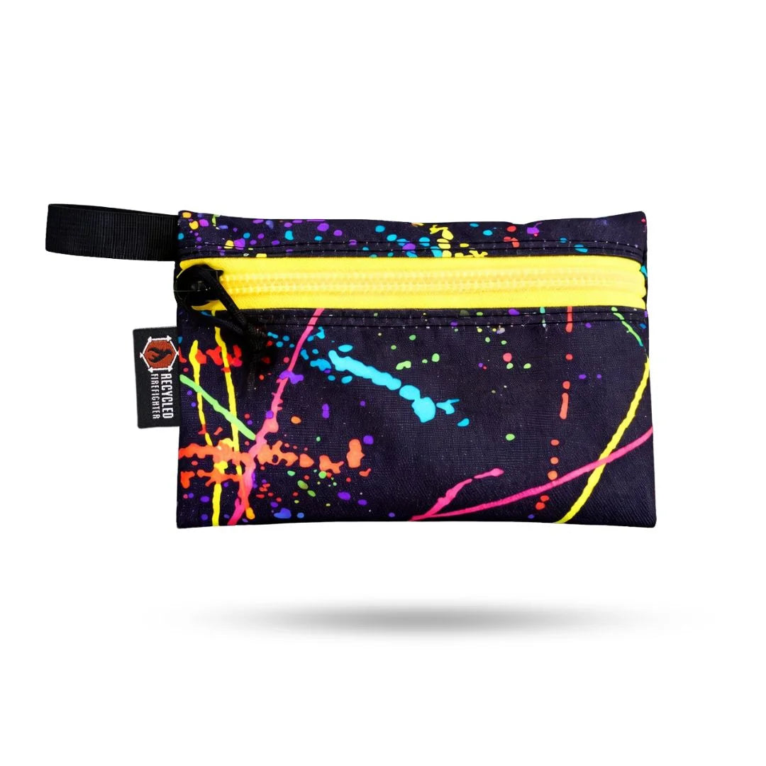 Recycled Firefighter Truckie Zippered Gear Pouch - Medium