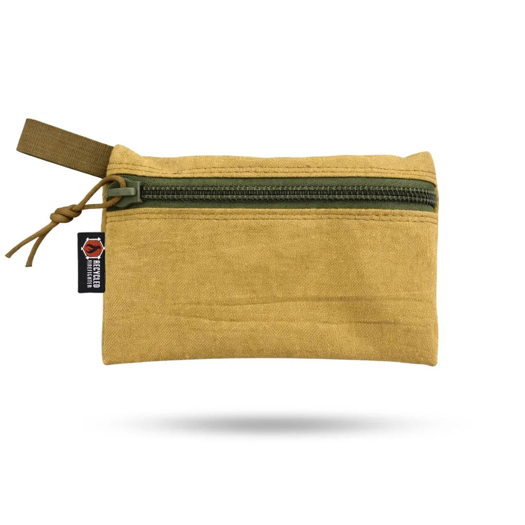 Recycled Firefighter Truckie Zippered Gear Pouch - Medium