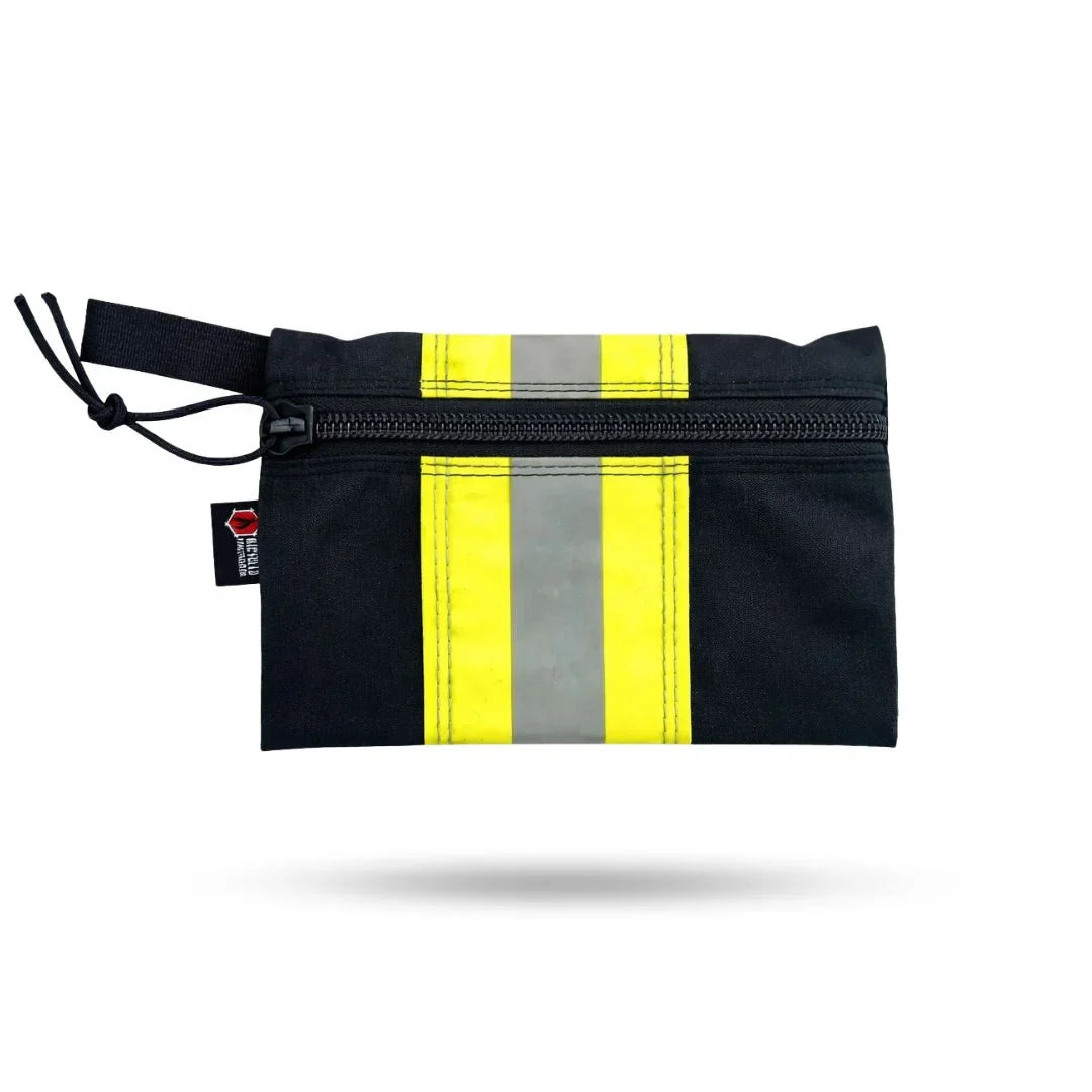 Recycled Firefighter Truckie Zippered Gear Pouch - Medium