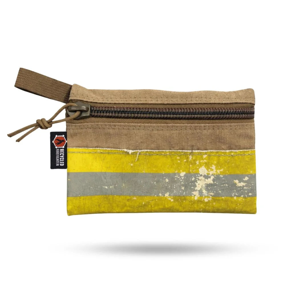 Recycled Firefighter Truckie Zippered Gear Pouch - Medium