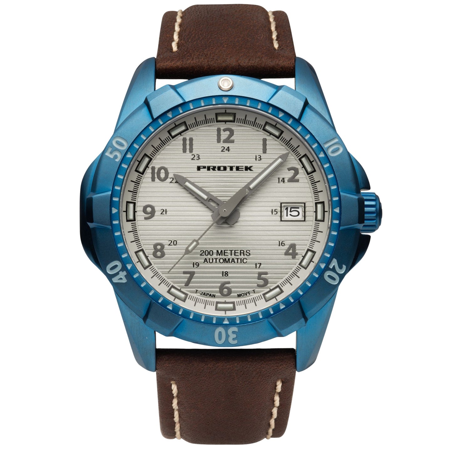 ProTek Tritium Illuminated Automatic 42MM Blue PVD Watch PT2213