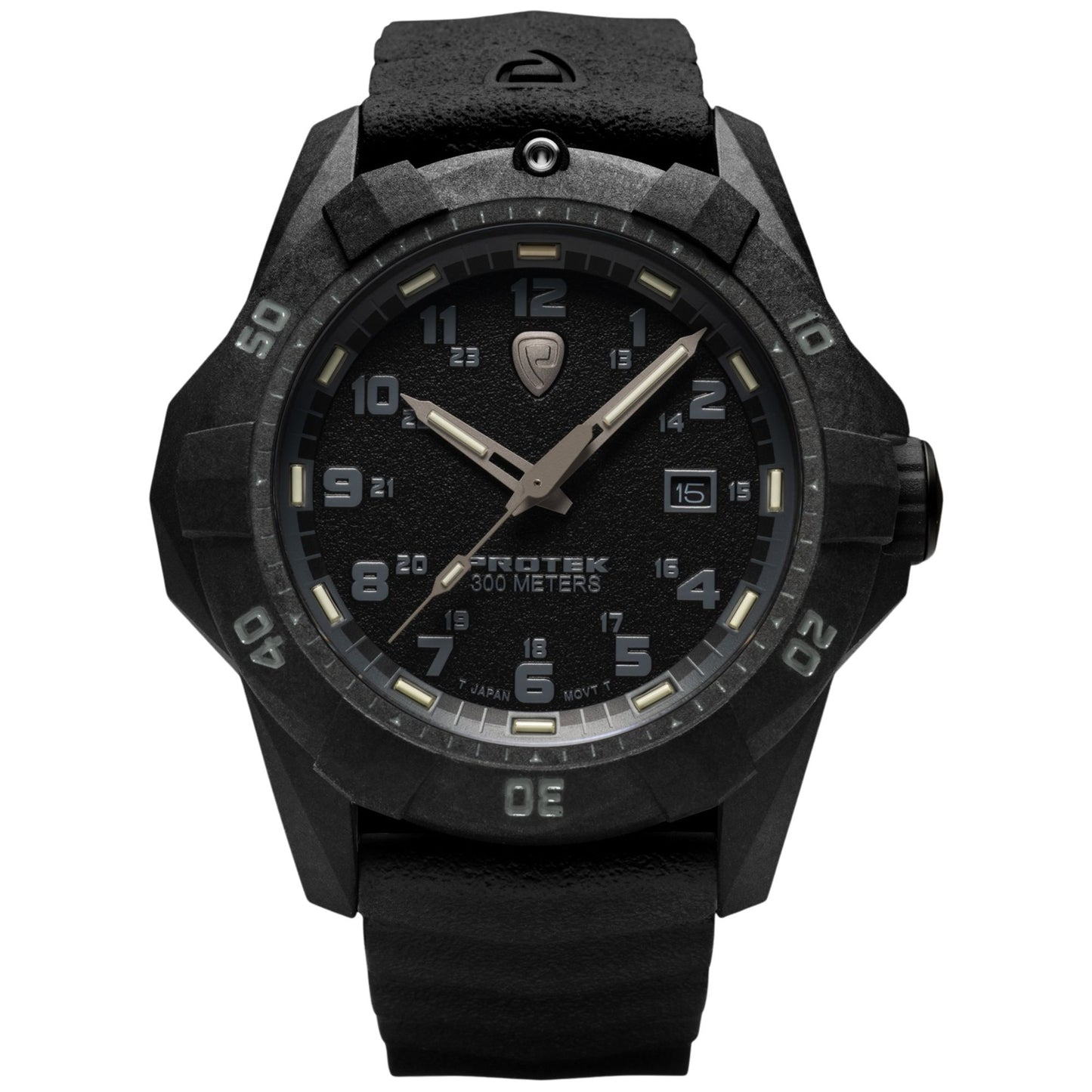 ProTek Tritium Illuminated Carbon 42MM Dive Watch PT1001