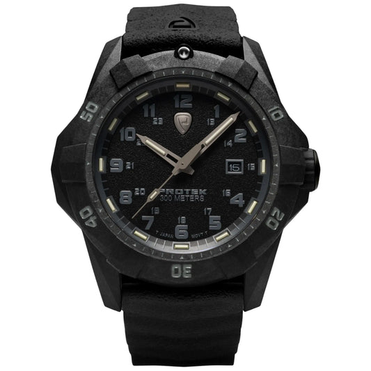 ProTek Tritium Illuminated Carbon 42MM Dive Watch PT1001 ProTek