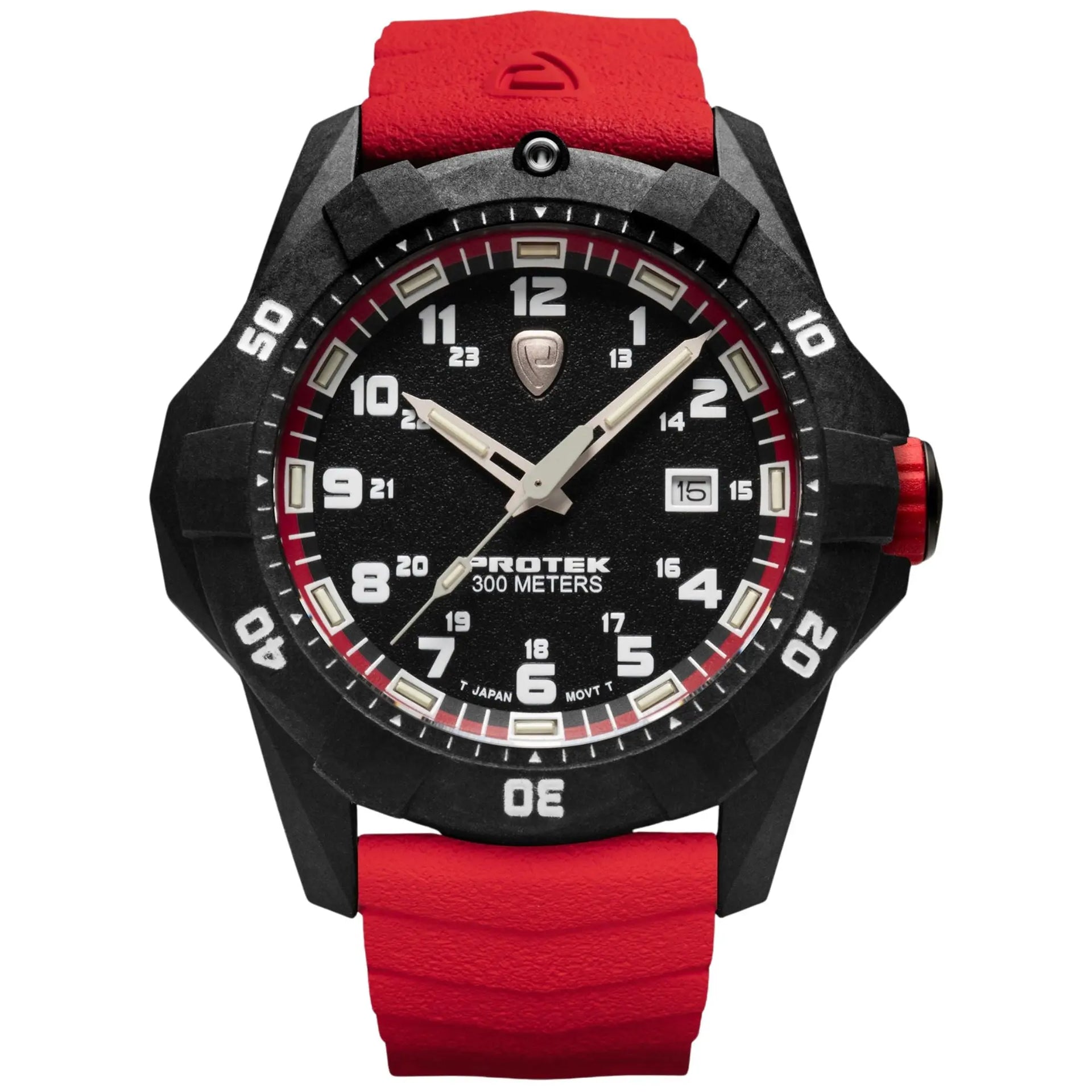 Tritium Illuminated Carbon 42MM Dive Watch PT1002R