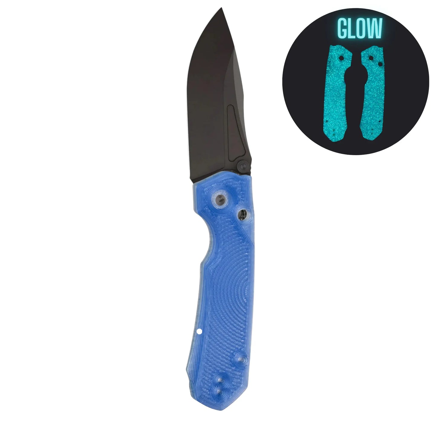 Blue Sparkle Glow Scales for the Remette Rhino Clip & Carry