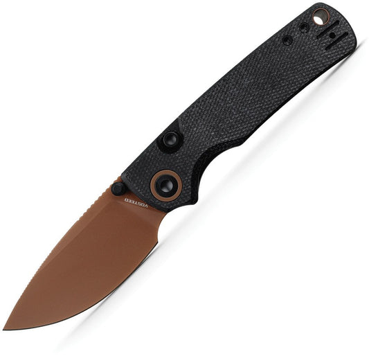 Vosteed Porcupine Micarta Linerlock Folding Knife (Copper Dune)