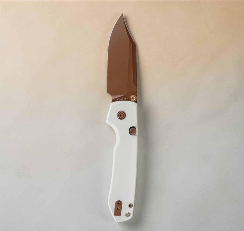 Vosteed Raccoon Button Lock Knife (Copper Dune)