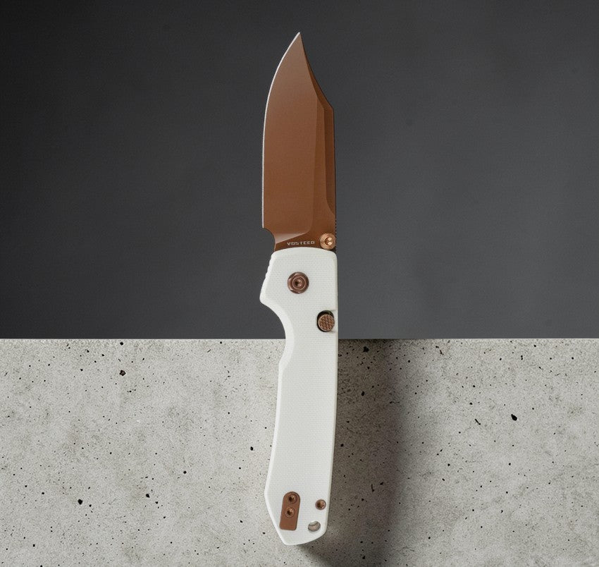 Vosteed Raccoon Button Lock Knife (Copper Dune)