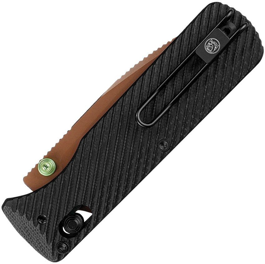 Vosteed Vombat Crossbar Lock Black G10 14C Copper Dune