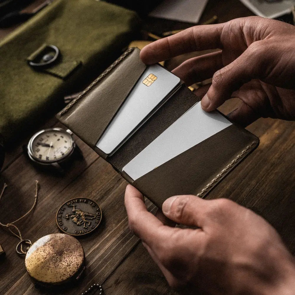 The WESN Forsta Leather Bi-Fold Wallet WESN