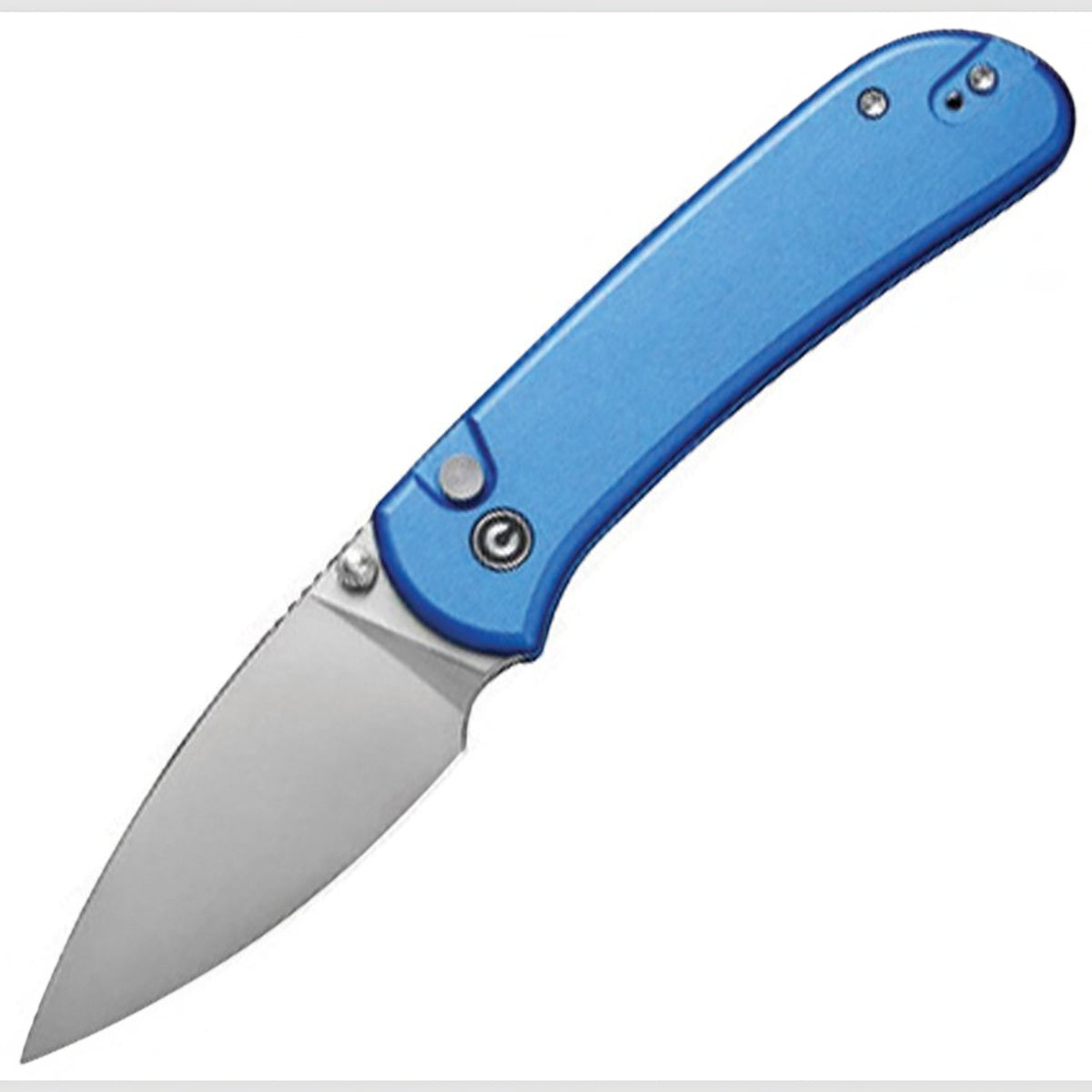 Civivi Qubit Blue Aluminum Button Lock Folding Knife