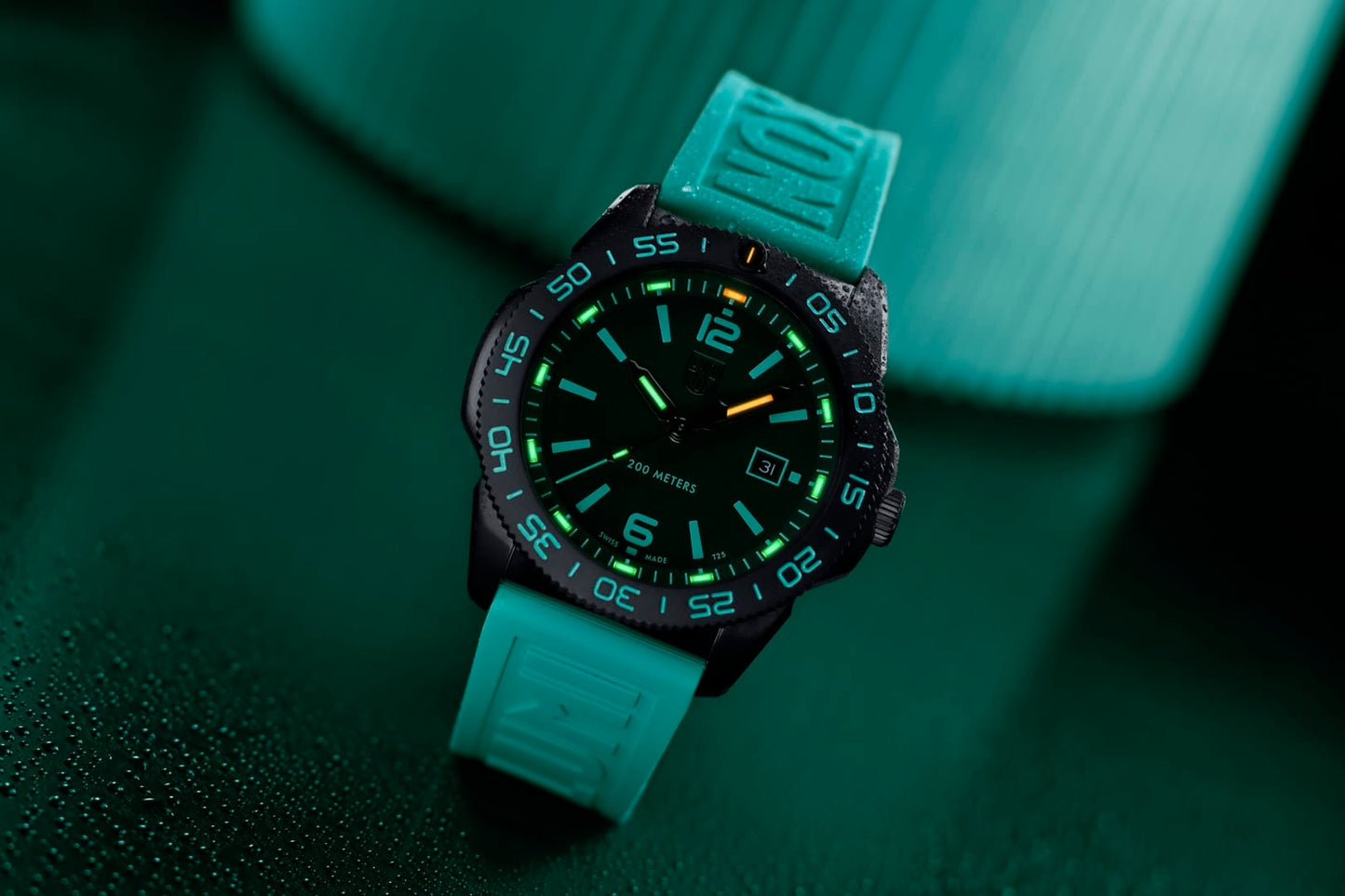 Luminox Tritium Limited Edition Teal Pacific Diver 44MM Dive Watch