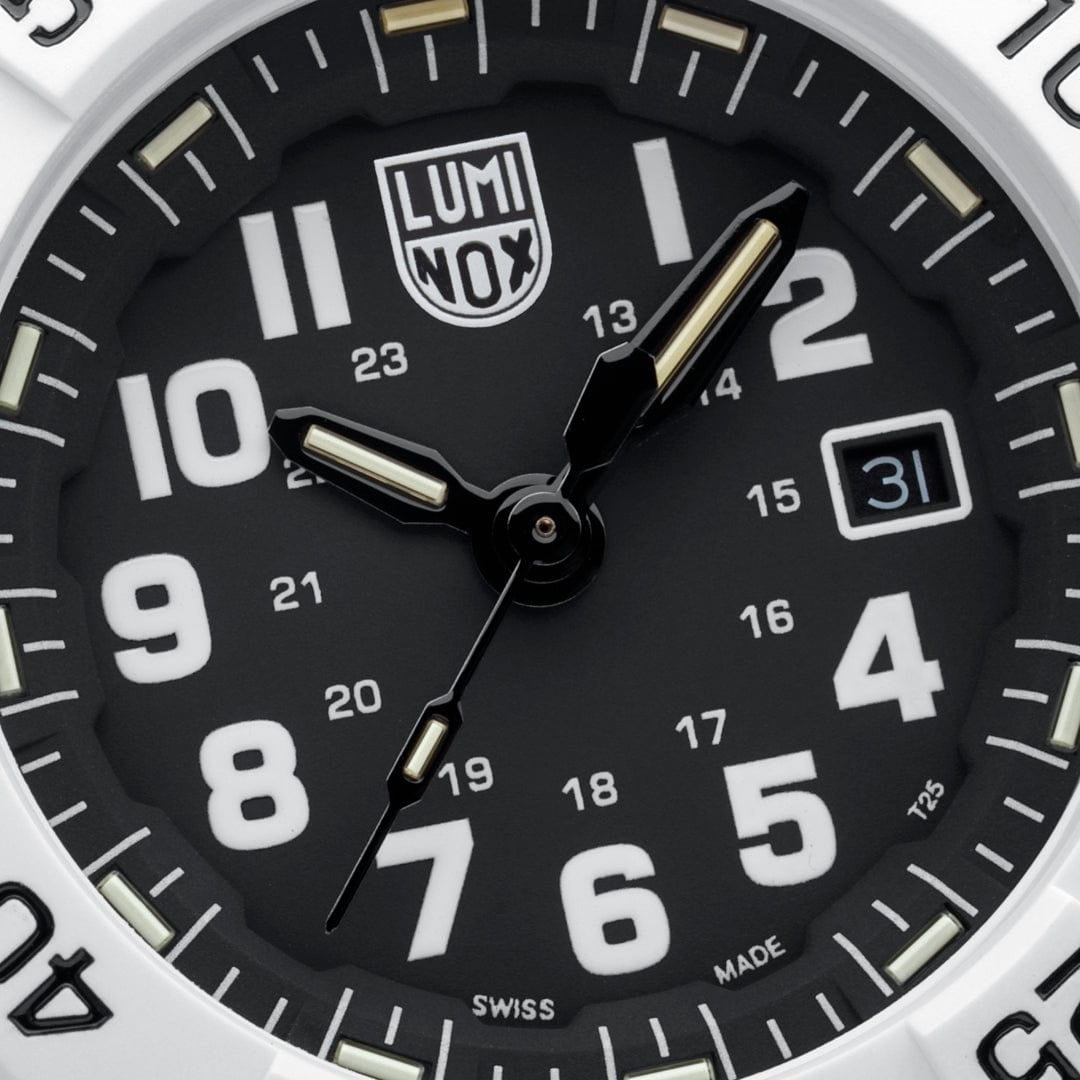 Luminox Tritium White Navy SEAL 45MM Military Dive Watch