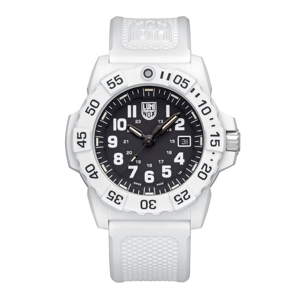 Luminox Tritium White Navy SEAL 45MM Military Dive Watch