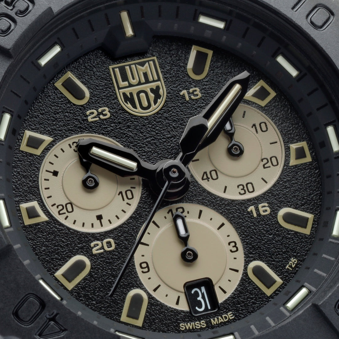 Luminox Tritium Black Navy SEAL 45MM Chronograph Watch