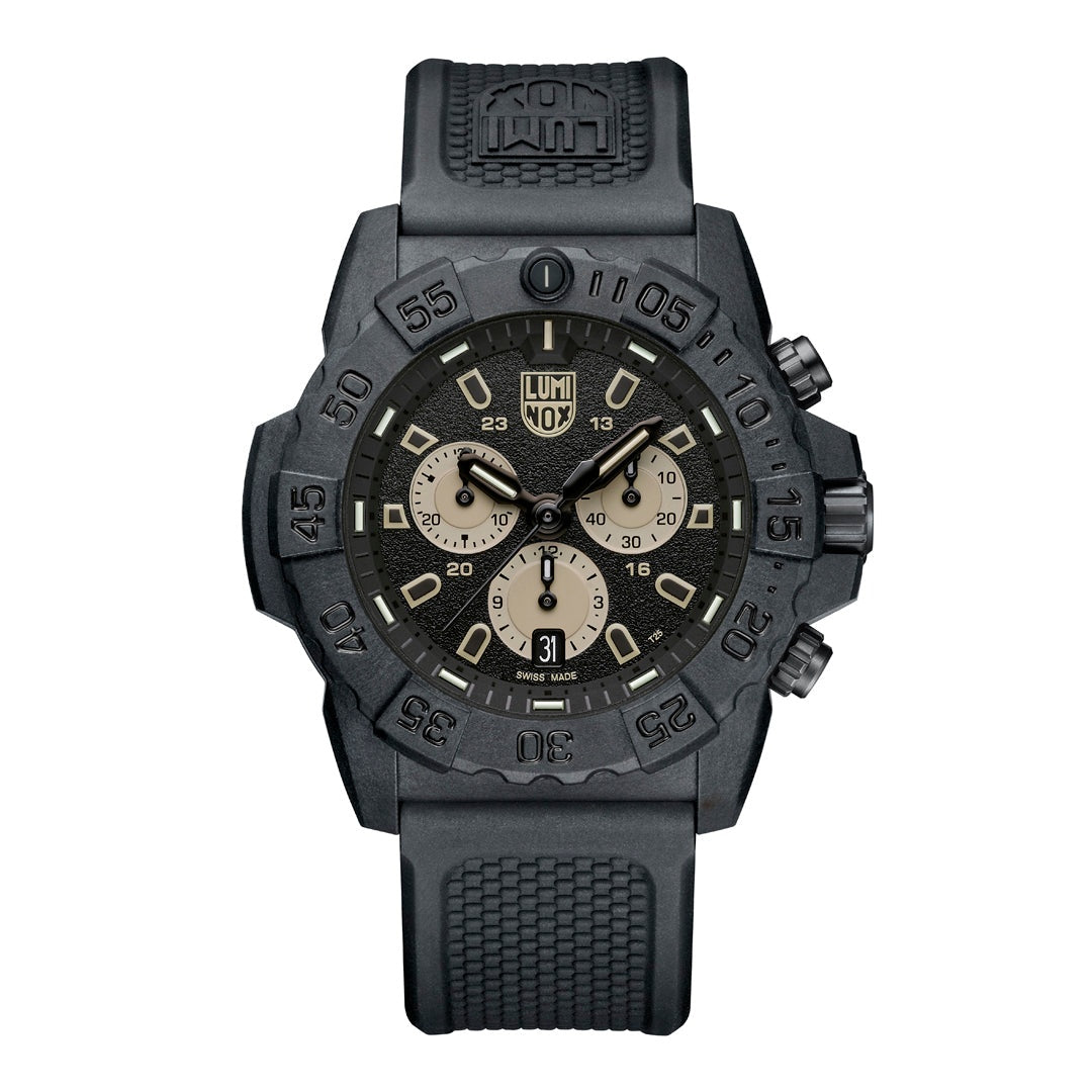 Luminox Tritium Black Navy SEAL 45MM Chronograph Watch