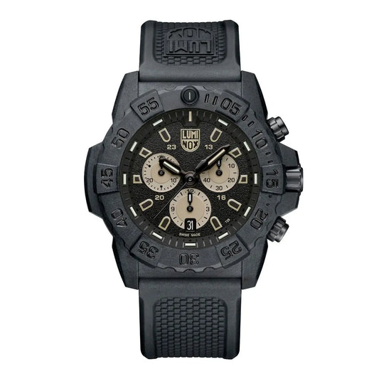 Luminox Tritium Black Navy SEAL 45MM Chronograph Watch Luminox
