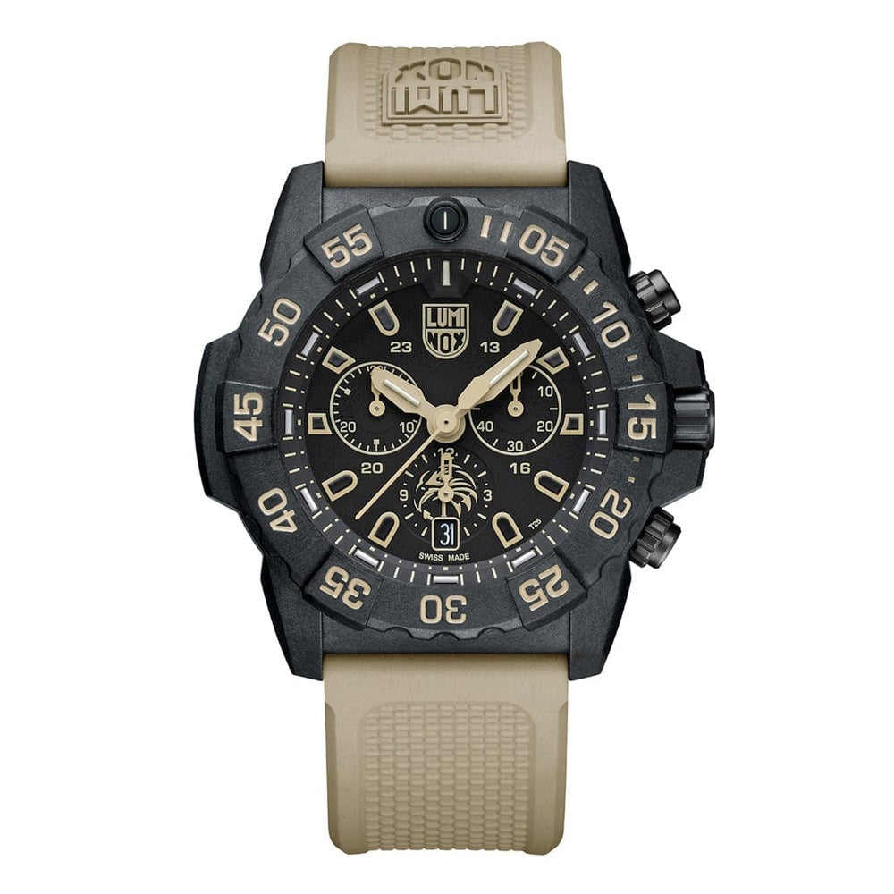 Luminox Tritium Sand Navy SEAL Foundation 45MM Chronograph Watch
