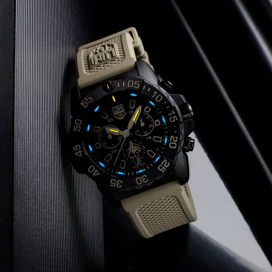 Luminox Tritium Sand Navy SEAL Foundation 45MM Chronograph Watch