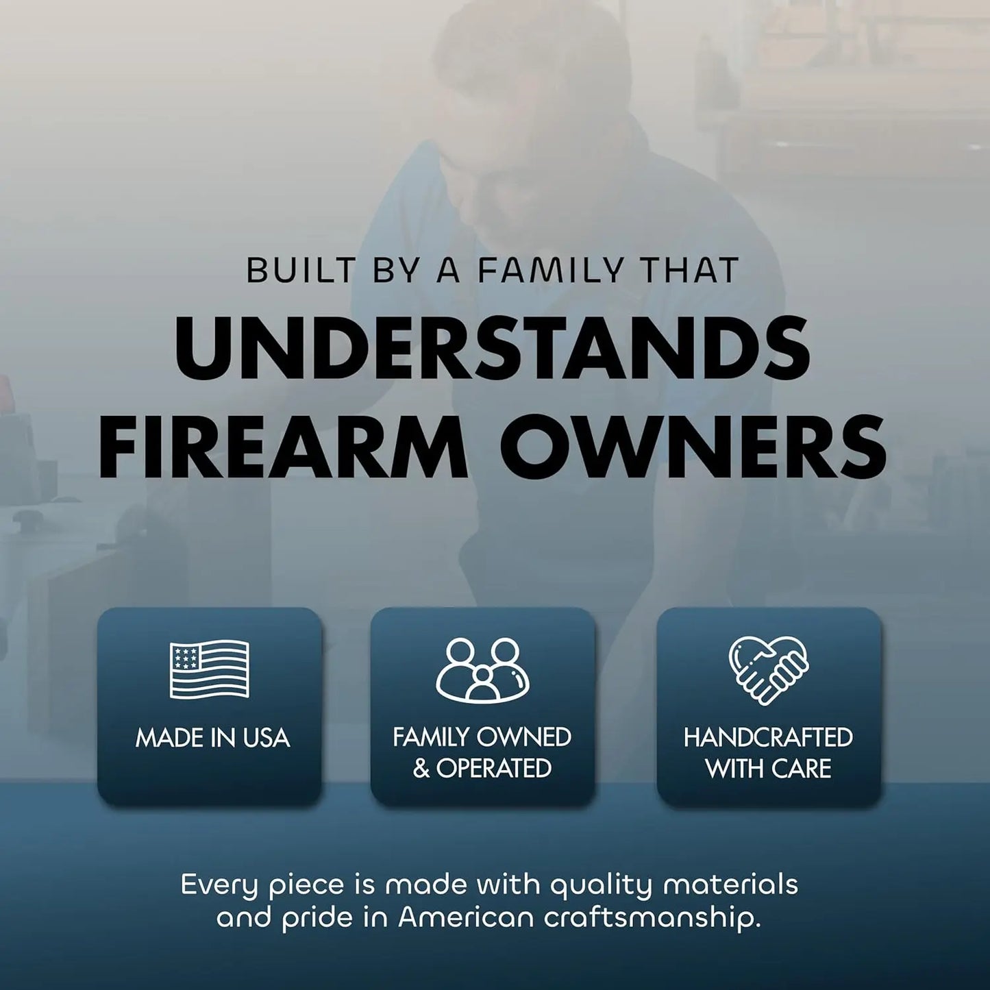 Hidden Gun Safe Picture Frame - Handcrafted Gun Concealment Furniture - Quick Access Picture Frame Safe with Magnetic Lock for Discreet & Secure Gun Storage Bellewood Designs