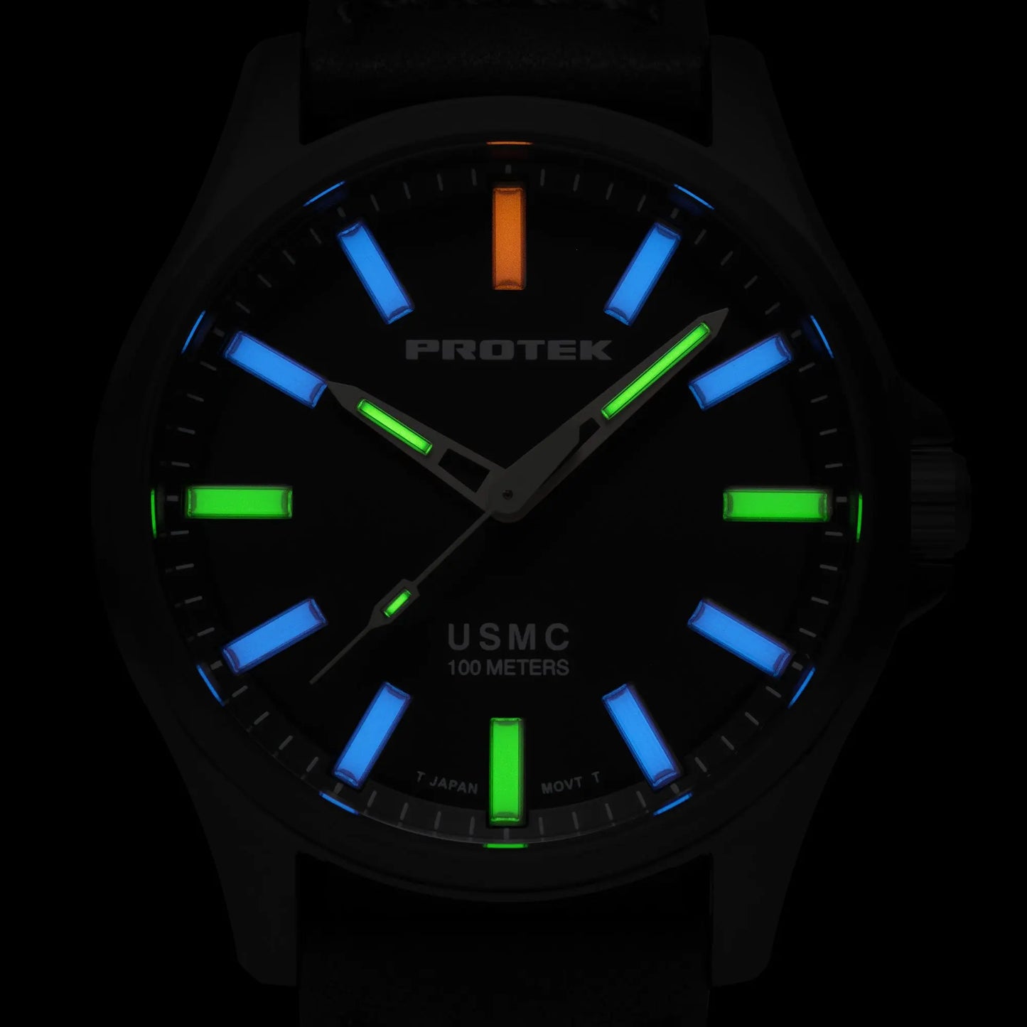 Protek Tritium Illuminated USMC Titanium Field Watch PT3103 ProTek
