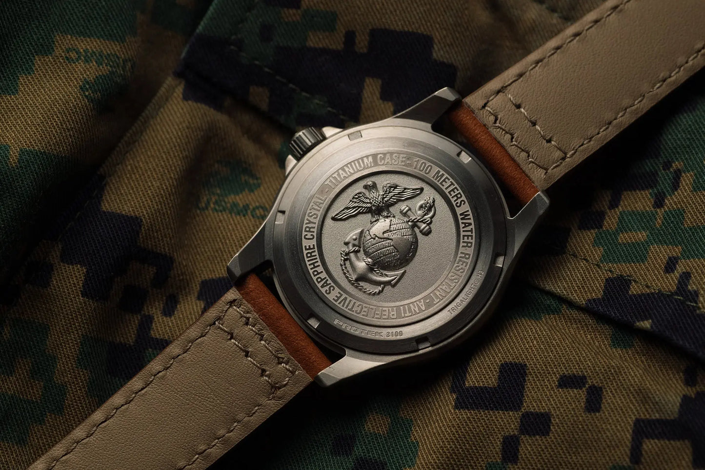 Protek Tritium Illuminated USMC Titanium Field Watch PT3103 ProTek
