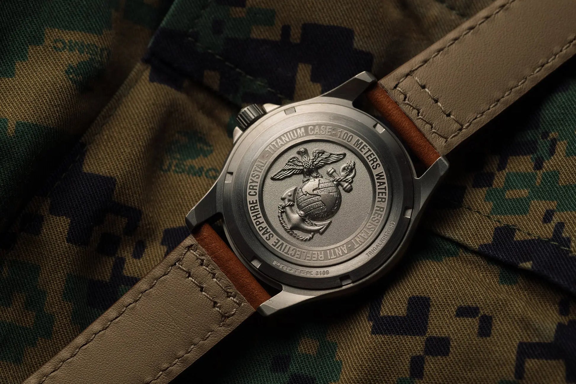 Protek Tritium Illuminated USMC Titanium Field Watch PT3103 ProTek
