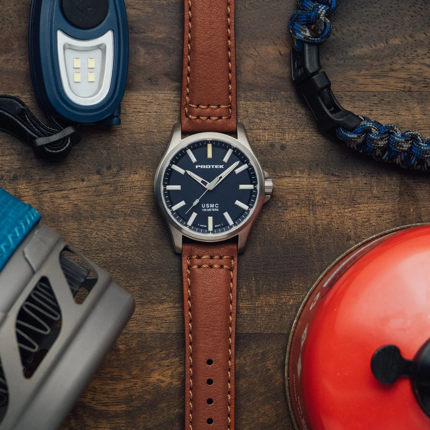 Protek Tritium Illuminated USMC Titanium Field Watch PT3103 ProTek