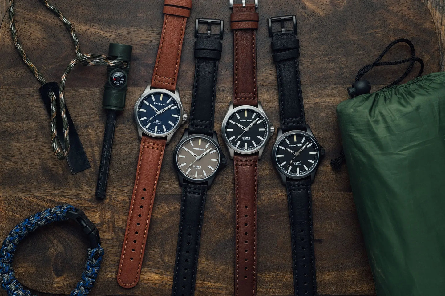 Protek Tritium Illuminated USMC Titanium Field Watch PT3103 ProTek