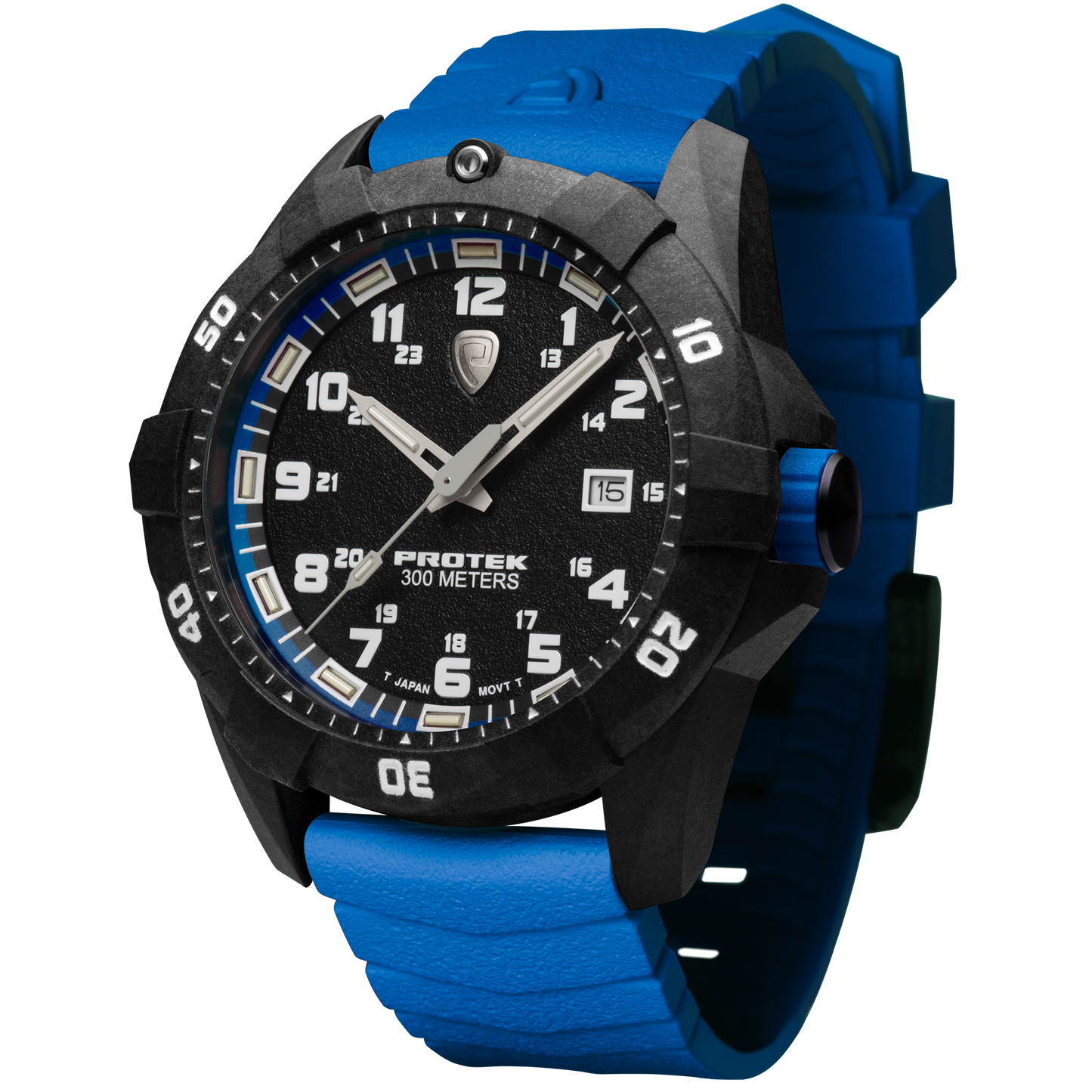 ProTek Tritium Illuminated Carbon 42MM Dive Watch PT1003B