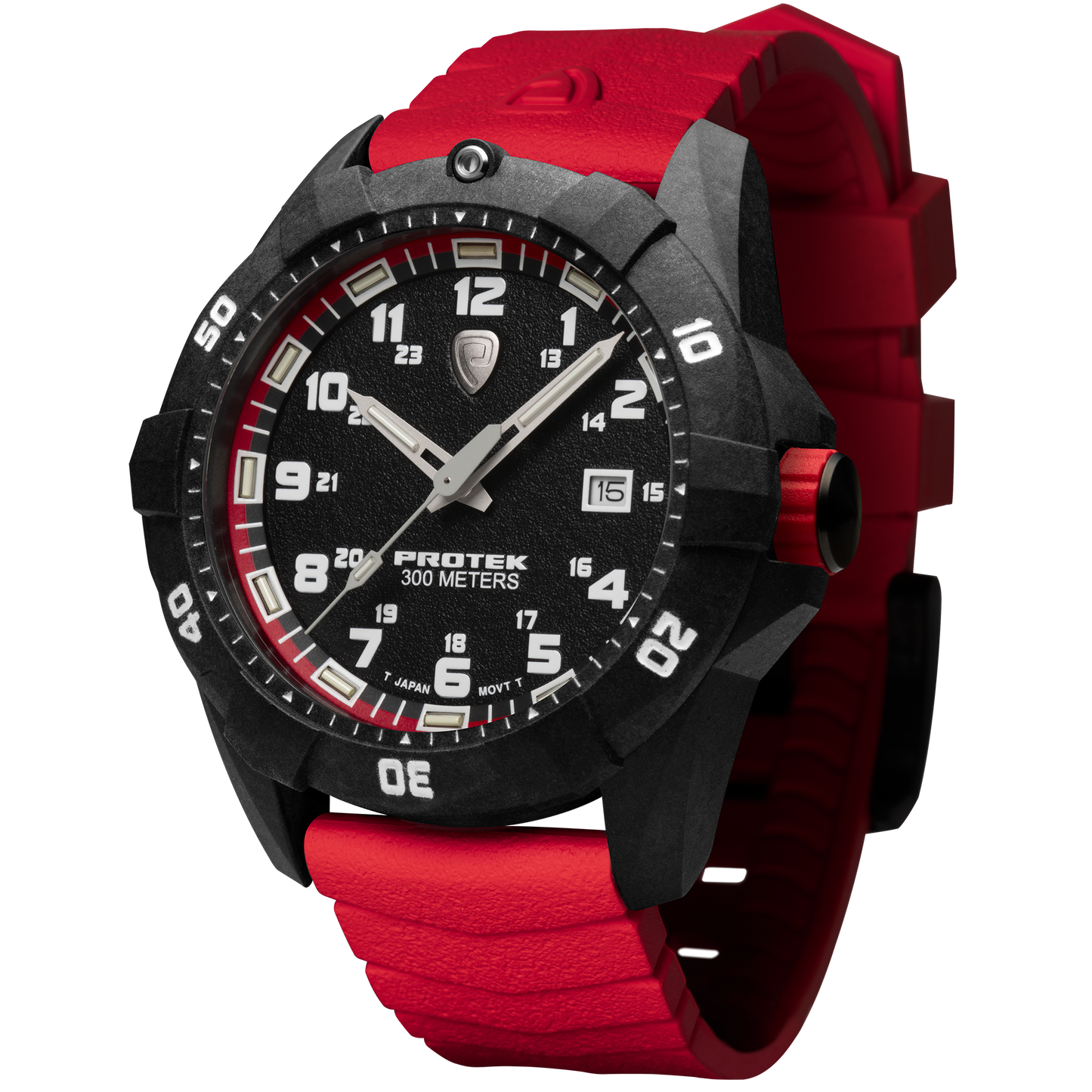 ProTek Tritium Illuminated Carbon 42MM Dive Watch PT1002R