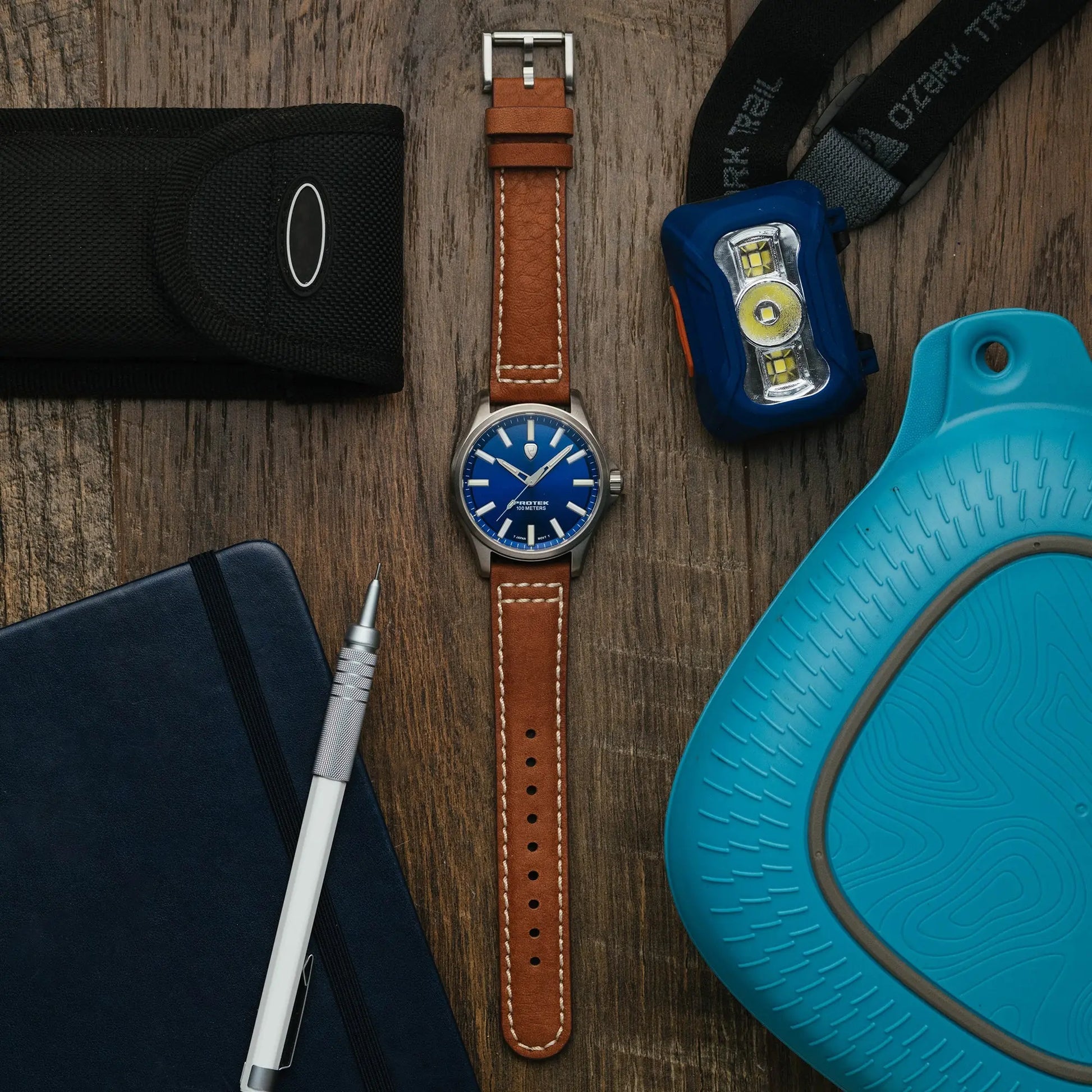 Protek Tritium Illuminated Titanium Field Watch PT3003 ProTek