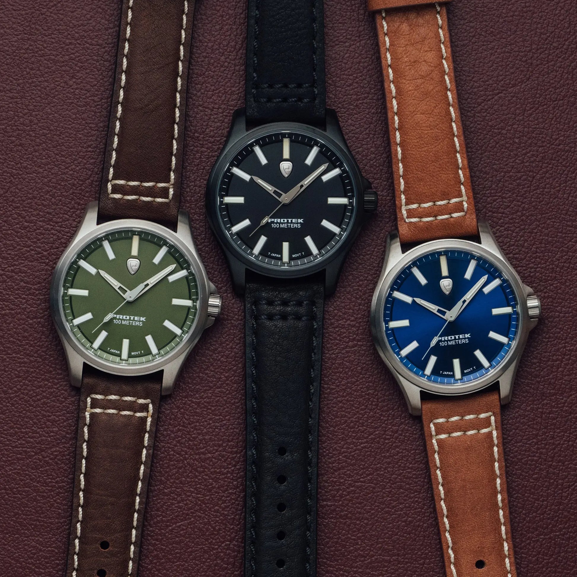 Protek Tritium Illuminated Titanium Field Watch PT3003 ProTek