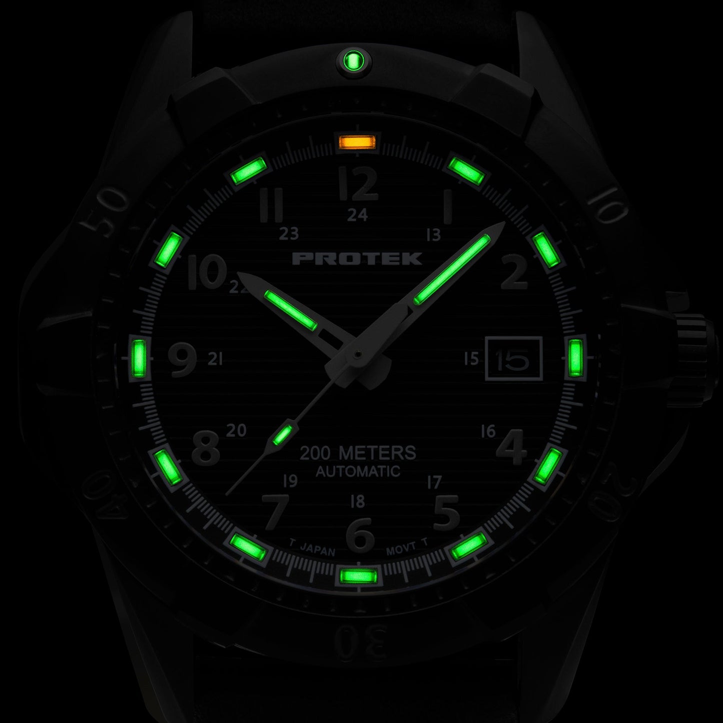 ProTek Tritium Illuminated Automatic 42MM Blue PVD Watch PT2213