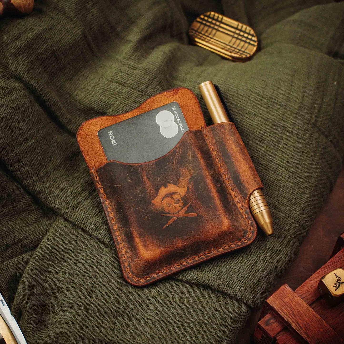 Pirate Goods First Mate Pocket Organizer – Leather EDC Pocket Organizer Pirate Goods